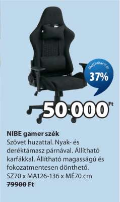 NIBE gamer szék