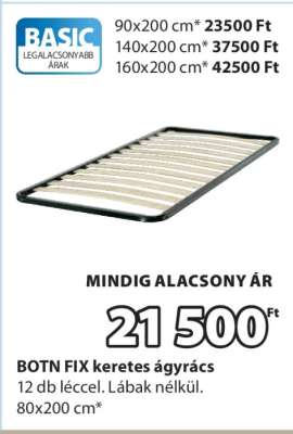 BOTN FIX keretes ágyrács