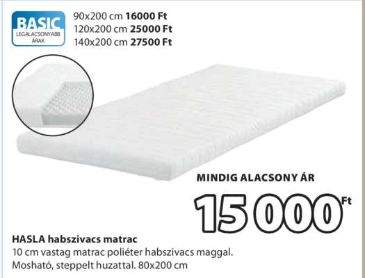 HASLA habszivacs matrac