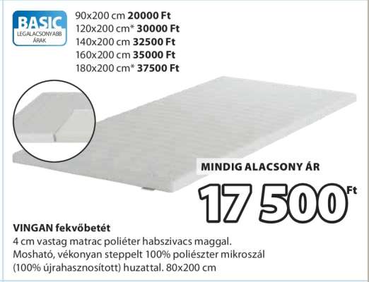 VINGAN fekvőbetét