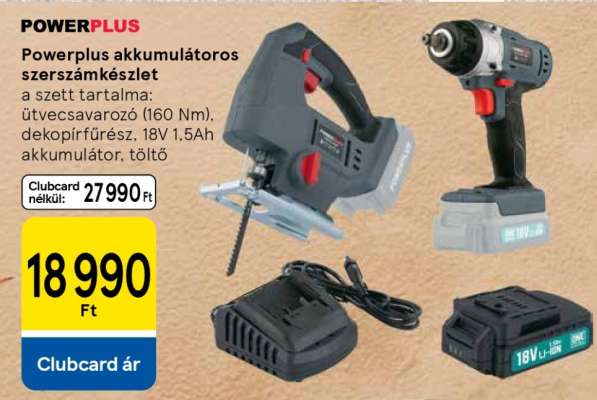 Powerplus akkumulátoros szerszámkészlet