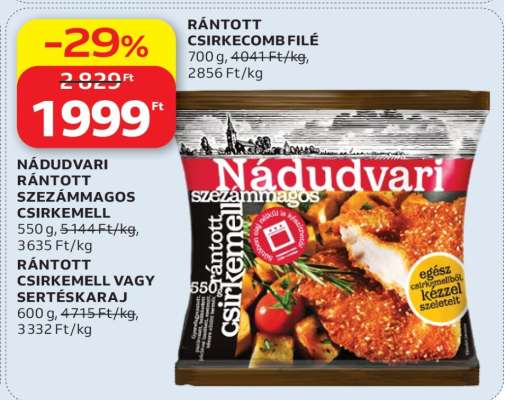 Rántott csirkecomb filé