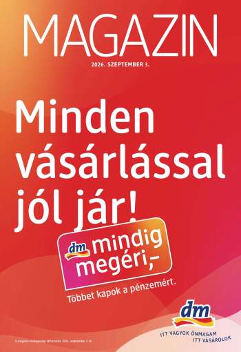Újság dm drogerie markt - 2026.09.03 - 2026.09.16.