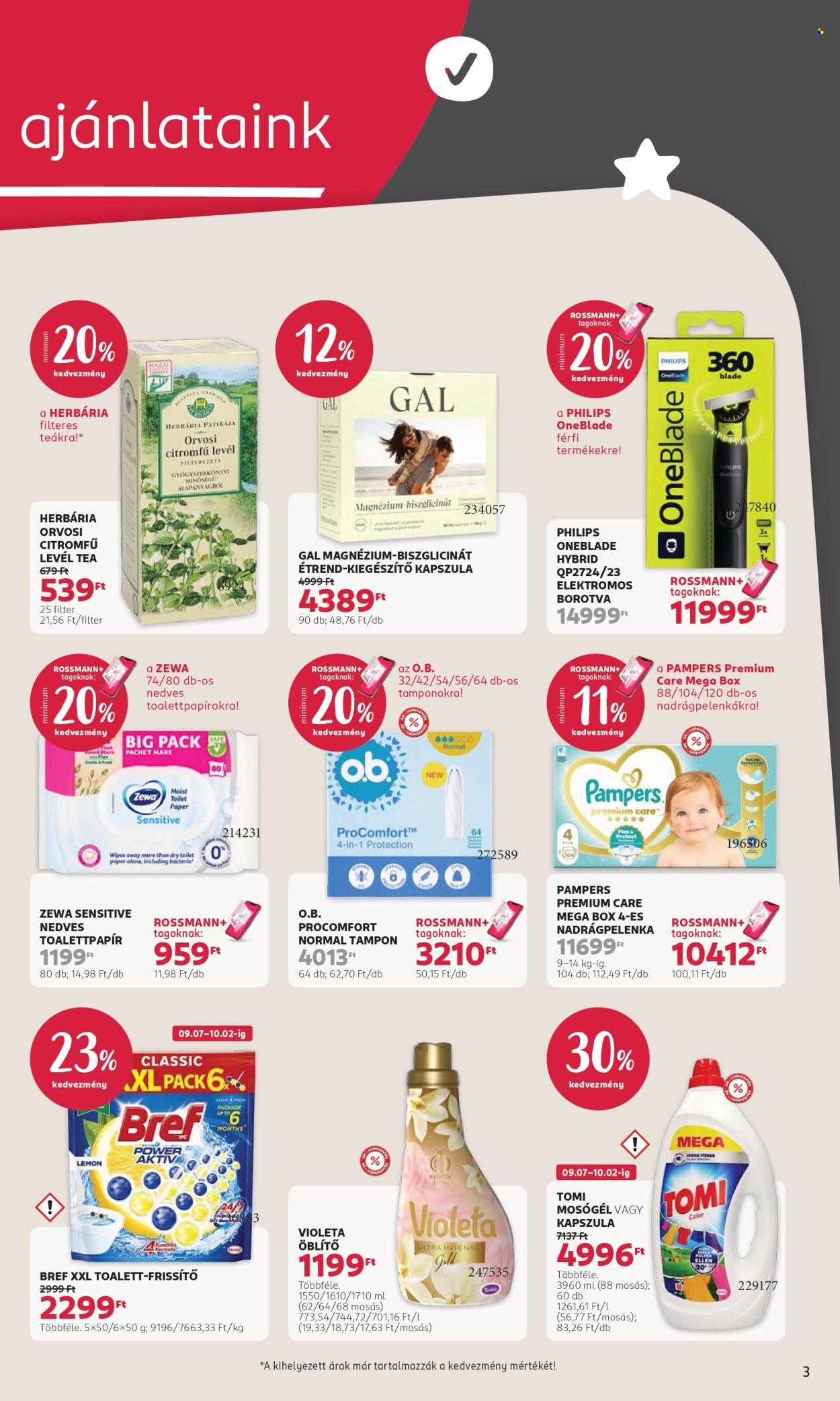 Rossmann akciós újságok - 2026.09.07 - 2026.09.18. Oldal 3