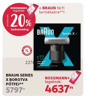 BRAUN SERIES X BOROTVA PÓTFEJ