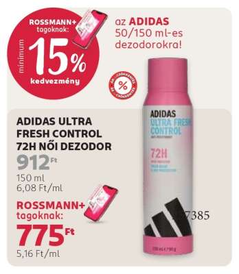 ADIDAS ULTRA FRESH CONTROL 72H NŐI DEZODOR