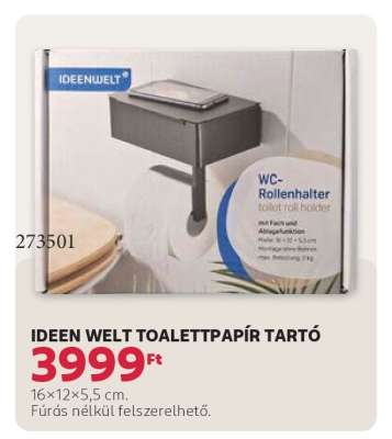 IDEEN WELT TOALETTPAPÍR TARTÓ