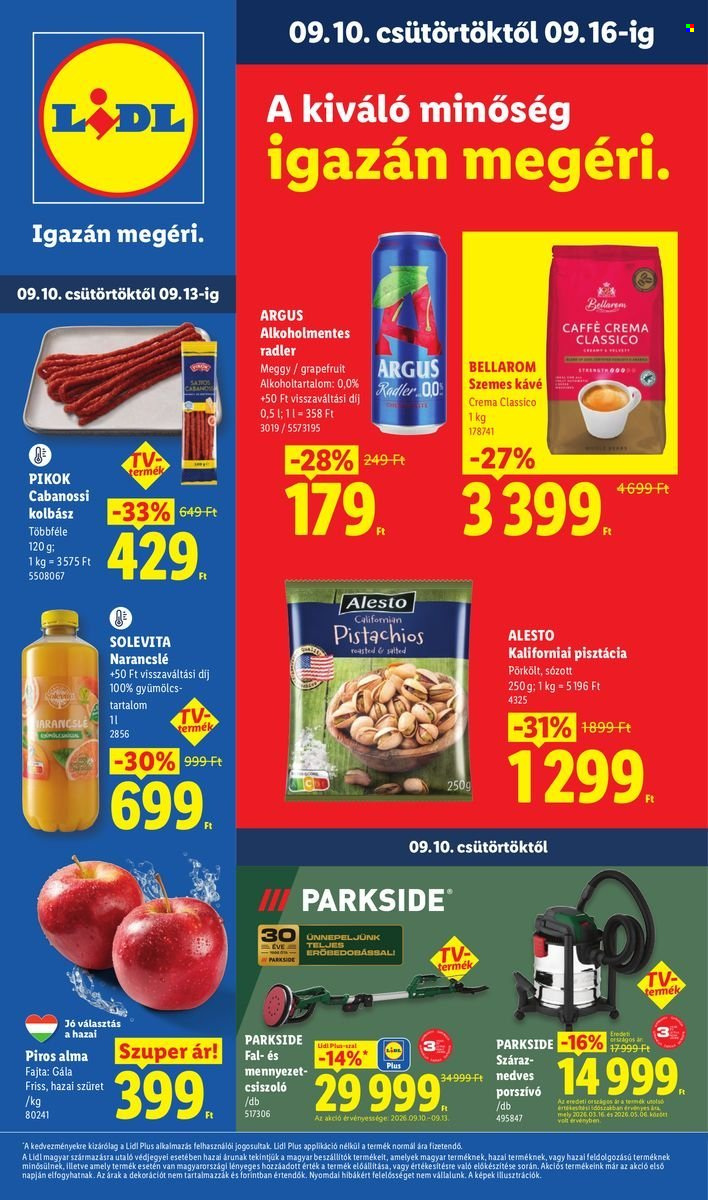 Lidl akciós újságok - 2026.09.10 - 2026.09.16. Oldal 1