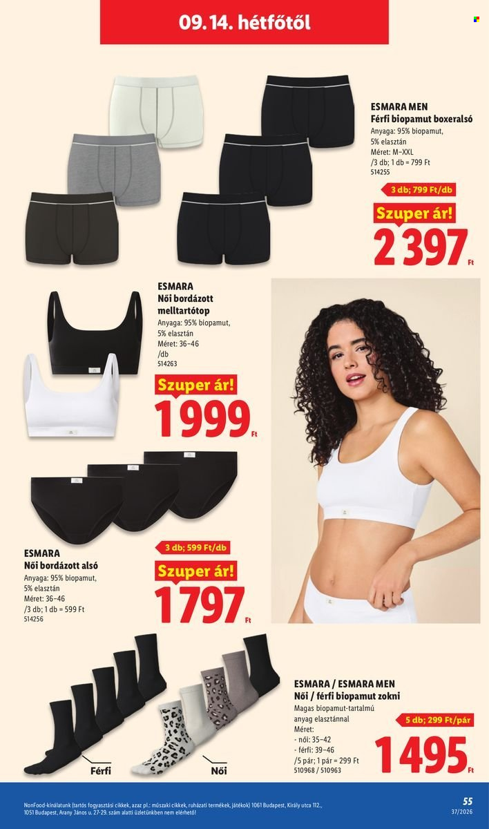Lidl akciós újságok - 2026.09.10 - 2026.09.16. Oldal 55