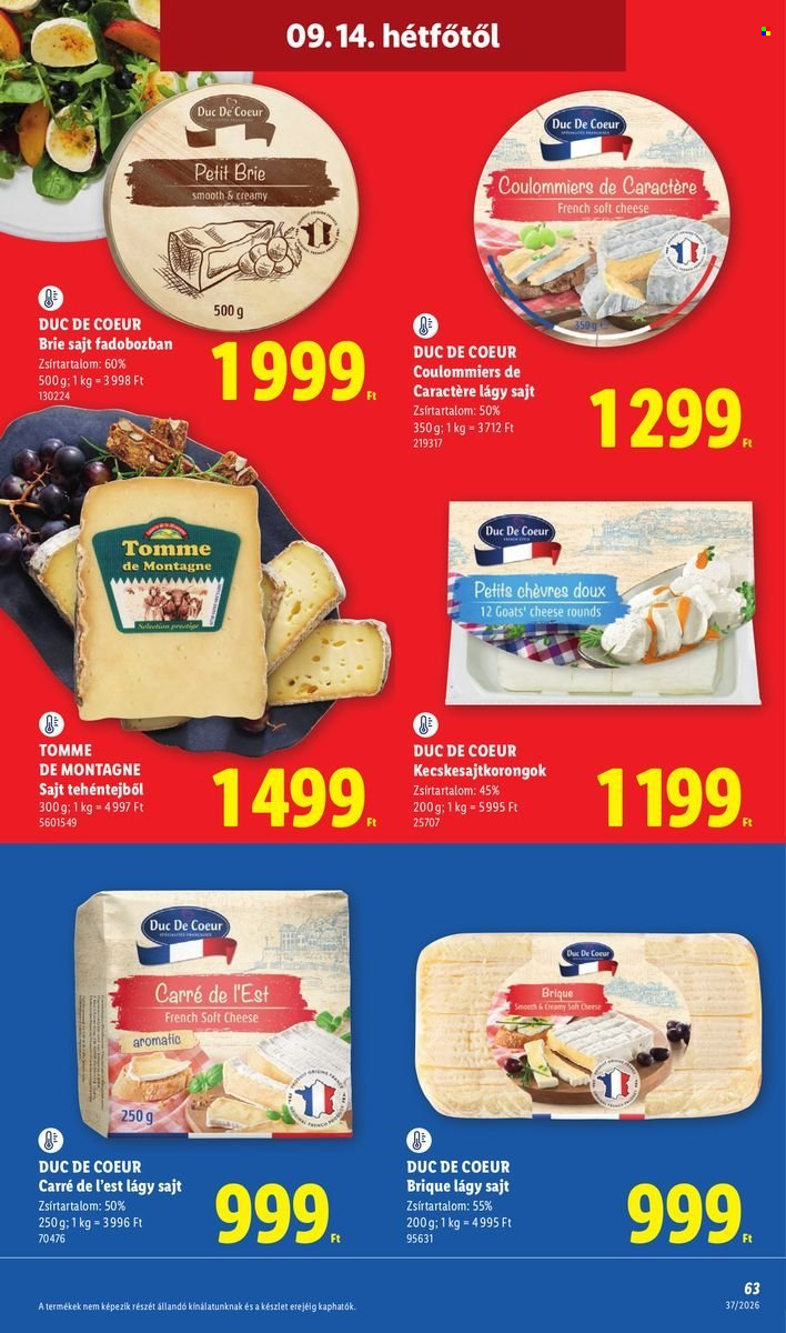Lidl akciós újságok - 2026.09.10 - 2026.09.16. Oldal 63