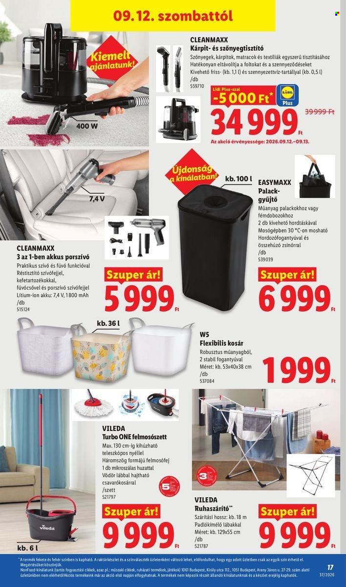 Lidl akciós újságok - 2026.09.10 - 2026.09.16. Oldal 17