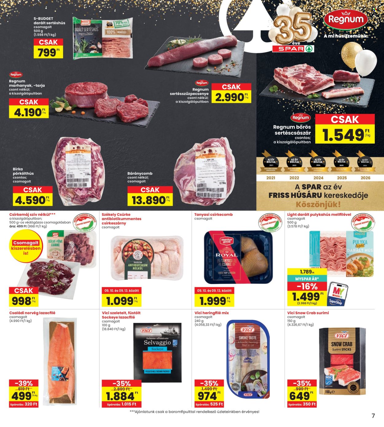 INTERSPAR akciós újságok - 2026.09.10 - 2026.09.16. Oldal 7