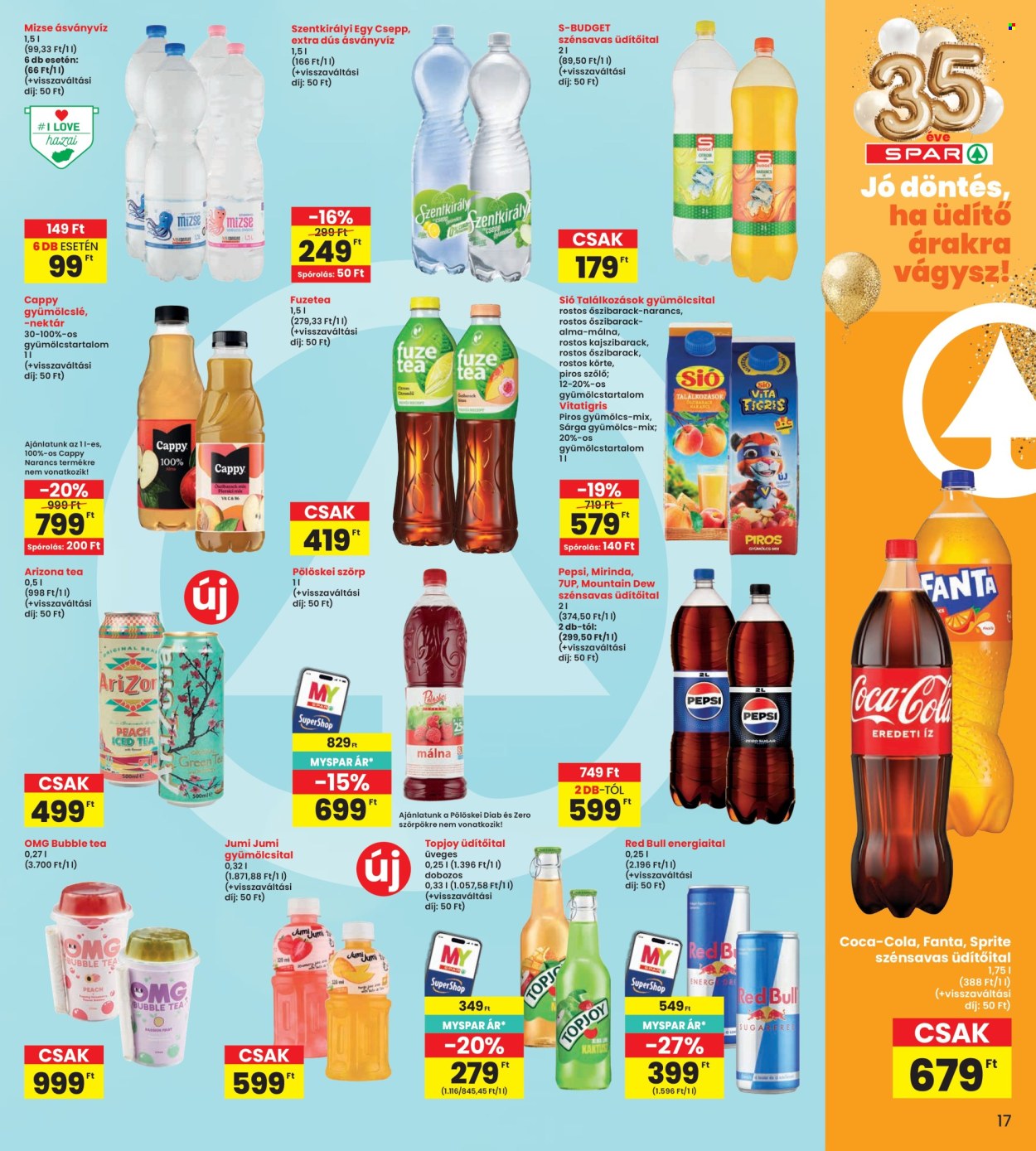 INTERSPAR akciós újságok - 2026.09.10 - 2026.09.16. Oldal 17