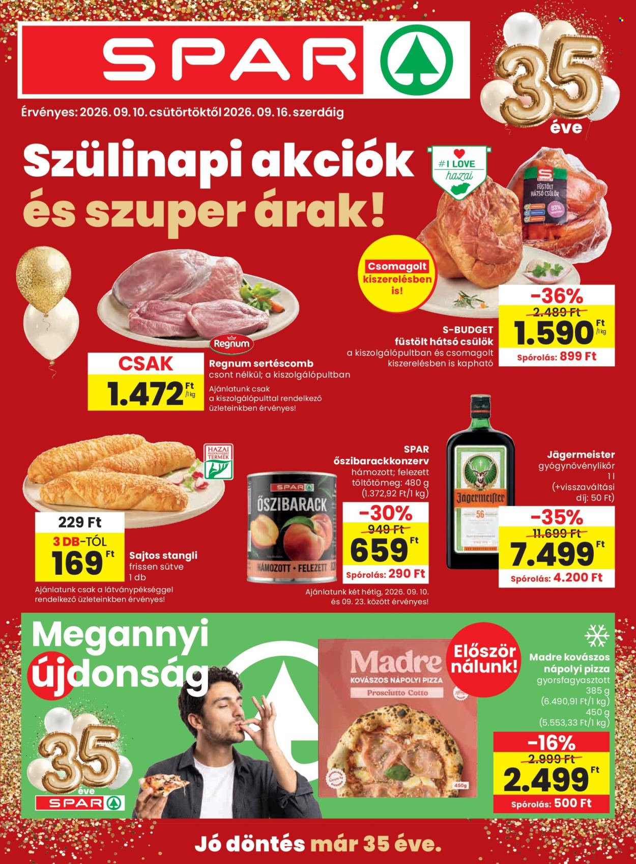 SPAR akciós újságok - 2026.09.10 - 2026.09.16. Oldal 1
