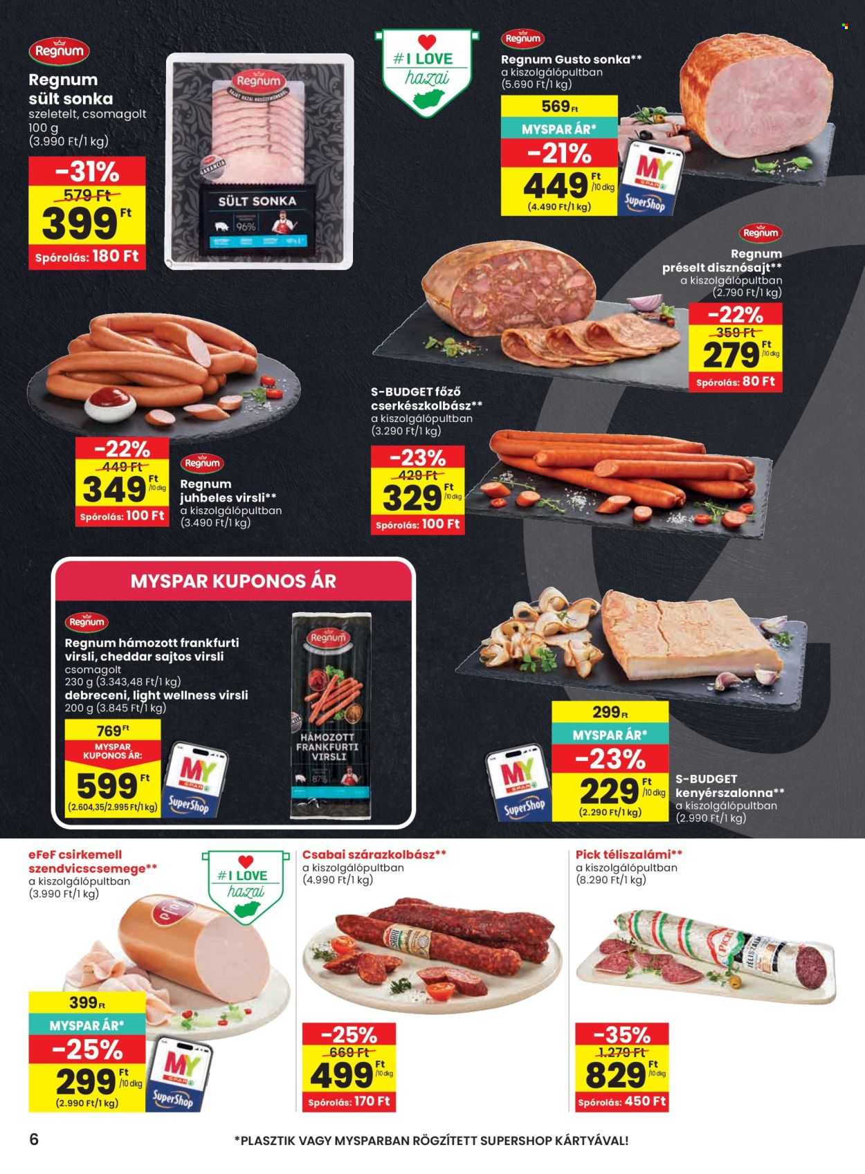 SPAR akciós újságok - 2026.09.10 - 2026.09.16. Oldal 6