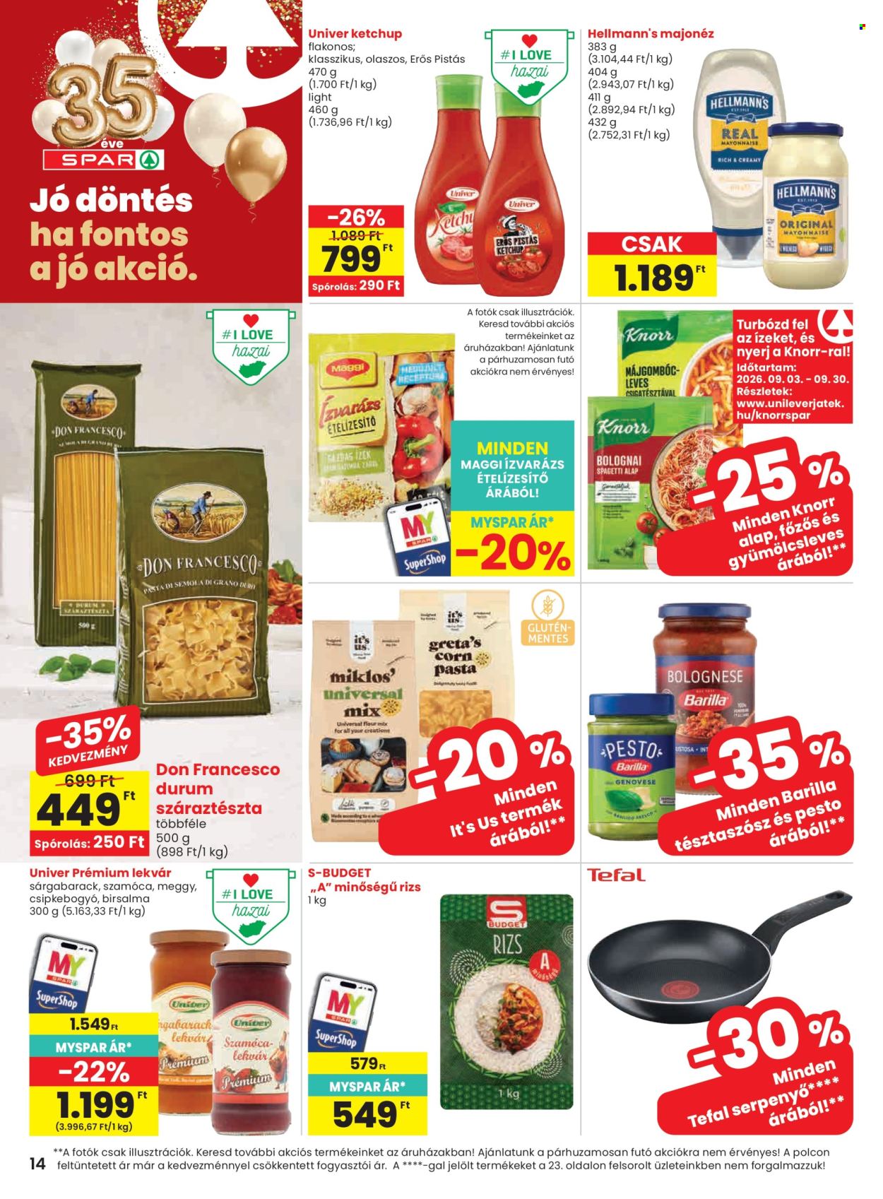 SPAR akciós újságok - 2026.09.10 - 2026.09.16. Oldal 14