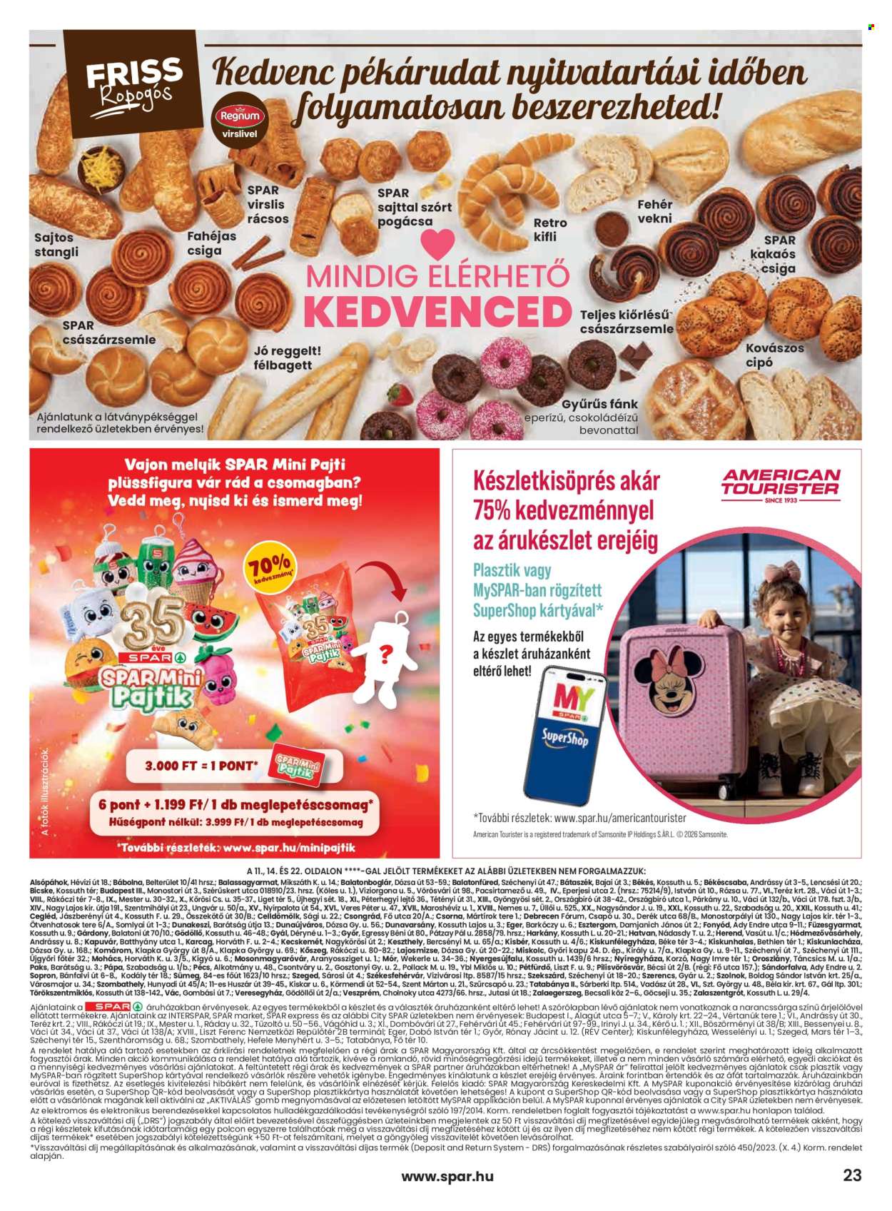 SPAR akciós újságok - 2026.09.10 - 2026.09.16. Oldal 23