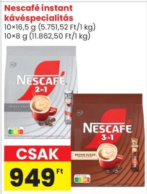 Nescafé instant kávéspecialitás