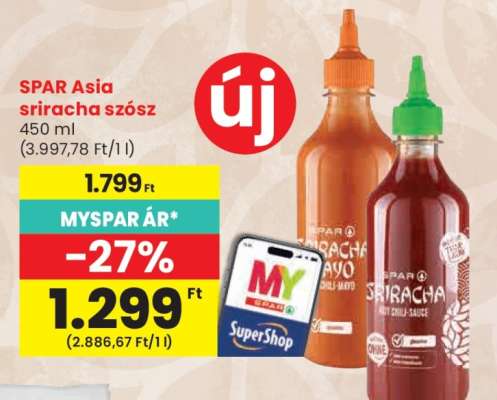 SPAR Asia sriracha szósz
