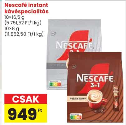 Nescafé instant kávéspecialitás