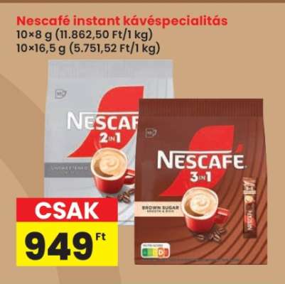 Nescafé instant kávéspecialitás