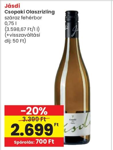 Jásdi Csopaki Olaszrizling
