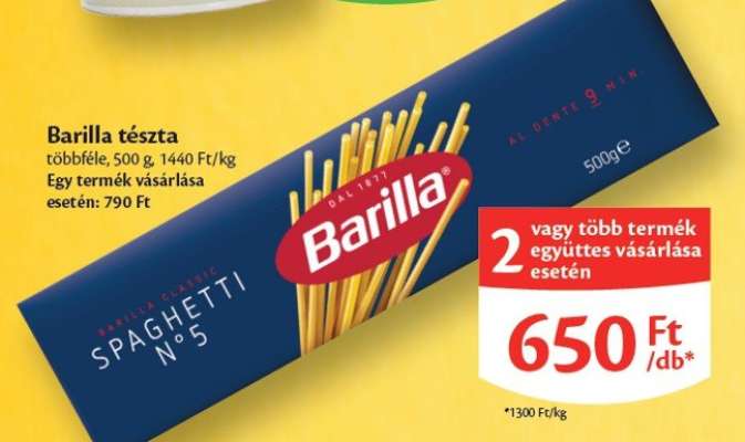 BARILLA TÉSZTA