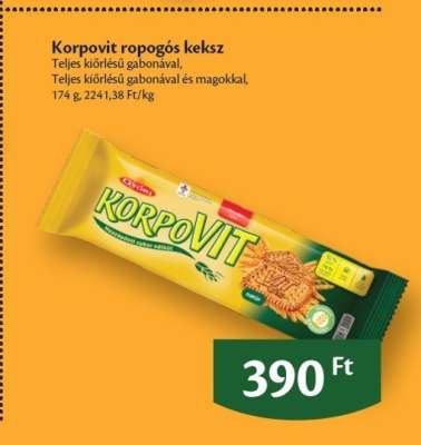 Korpovit ropogós keksz
