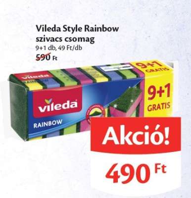Vileda Style Rainbow szivacs csomag
