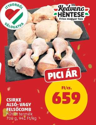 Csirke alsó- vagy felsőcomb