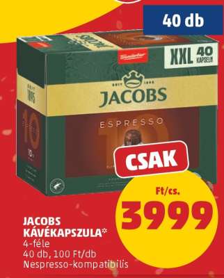 Jacobs kávékapszula