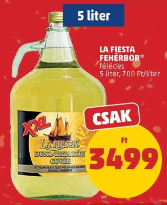 La Fiesta Fehérbor