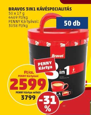 BRAVOS 3IN1 KÁVÉSPECIALITÁS