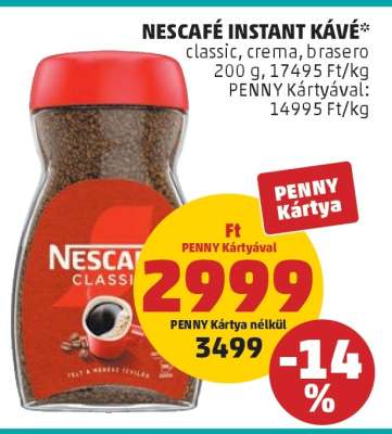 NESCAFÉ﻿﻿ Instant kávé*