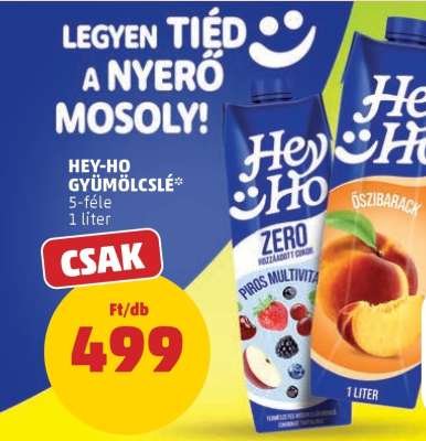 HEY-HO Gyümölcslé*