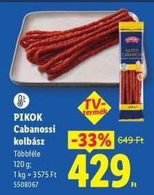 PIKOK Cabanossi kolbász