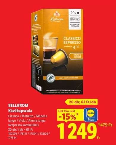 BELLAROM Kávékapszula