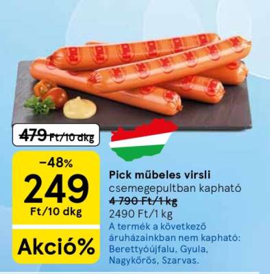 Pick műbeles virsli