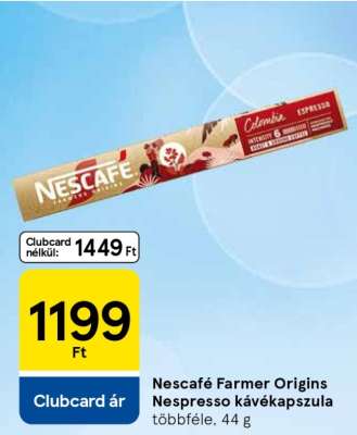 Nescafé Farmer Origins Nespresso kávékapszula
