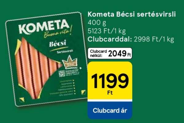 KOMETA Bécsi Sertésvirsli