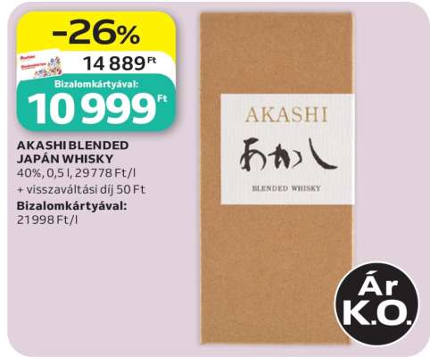 AKASHI BLENDED JAPÁN WHISKY