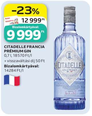 CITADELLE FRANCIA PRÉMIUM GIN