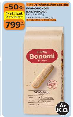 FORNO BONOMI BABAPISKÓTA