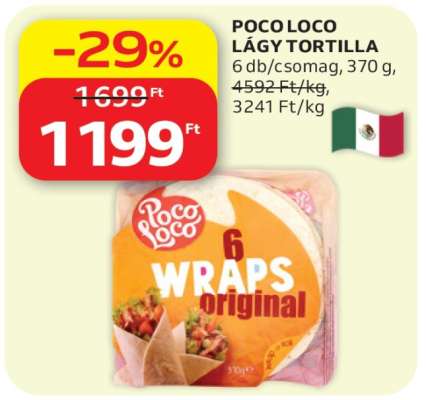 POCO LOCO LÁGY TORTILLA