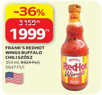 FRANK’S REDHOT WINGS BUFFALO CHILISZÓSZ