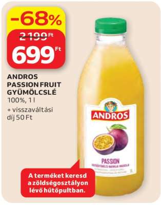 ANDROS PASSION FRUIT GYÜMÖLCSLÉ