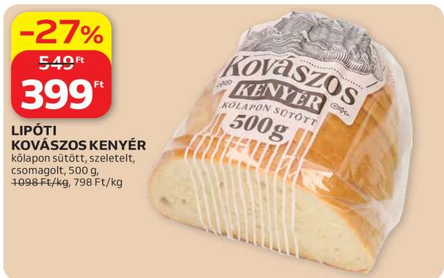 LIPÓTI KOVÁSZOS KENYÉR