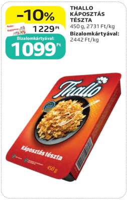 THALLO KÁPOSZTÁS TÉSZTA