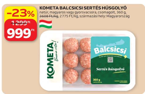 KOMETA BALCSICSI SERTÉS HÚSGOLYÓ