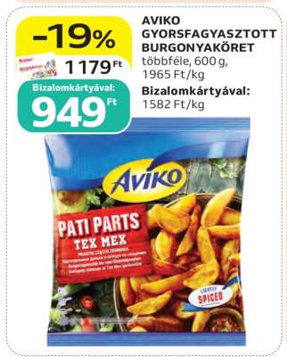 AVIKO GYORSFAGYASZTOTT BURGONYAKÖRET